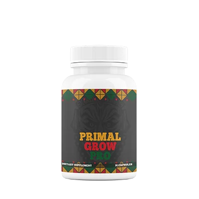 Primal Grow Pro daily male vitality capsules, one bottle
